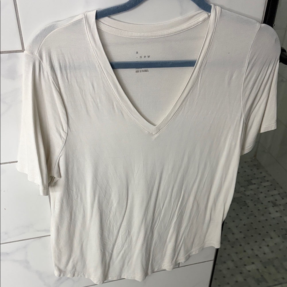 a new day Women's V-Neck Cream Tee